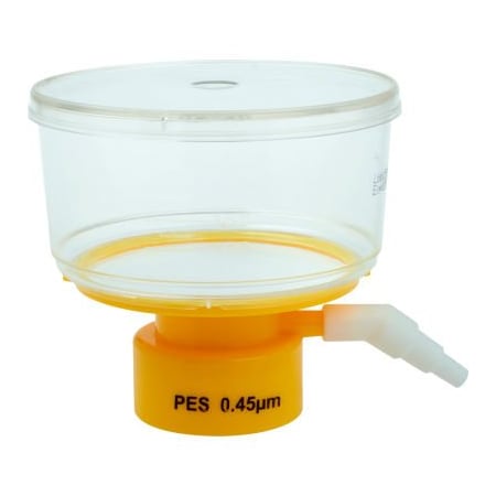 Celltreat CELLTREAT 250mL Bottle Top Filter, PES Filter Material, 0.45m, 75mm, Sterile 229712
